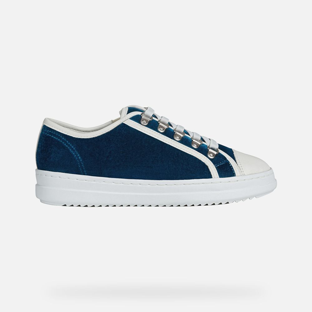 Basket Geox Pontoise - Bleu/Blanche - Femme 285739-ZRT